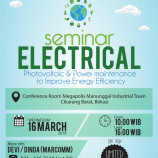 SEMINAR ELECTRICAL: “Photovoltaic & Power Maintenance to Improve Energy Efficiency”